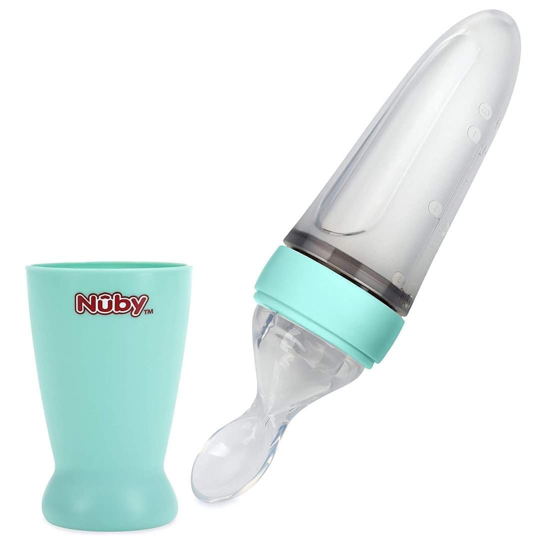 Cuillères d'apprentissage Nuby ergonomiques pour bébé 6 mois+