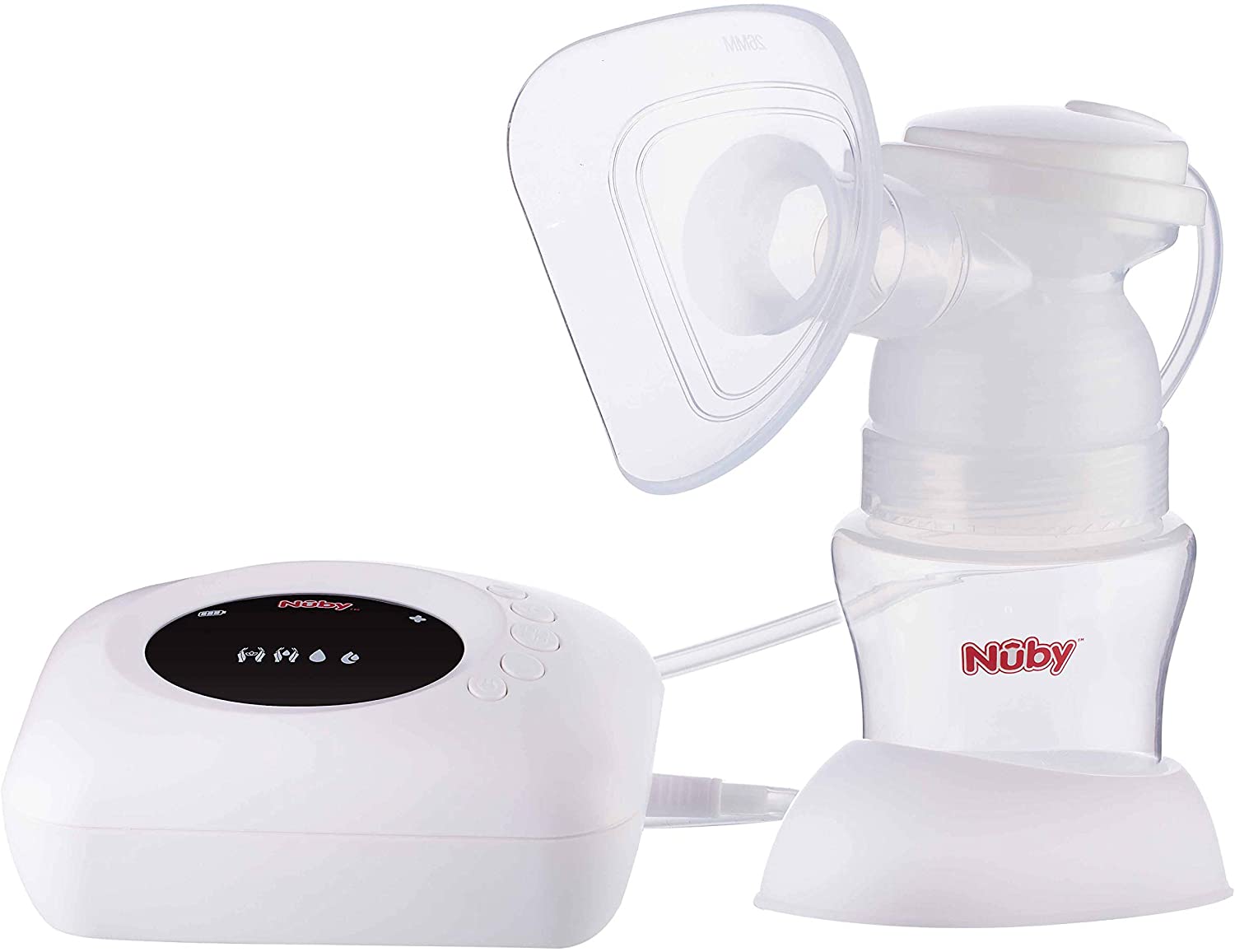 Tire-lait électrique Nuby avec adaptateur et biberon 180 ml