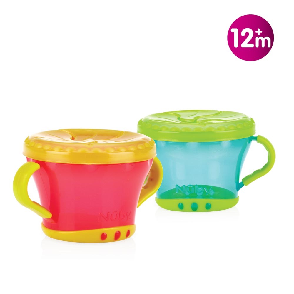 Set de 6 bols d'apprentissage Nuby avec couvercles