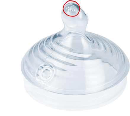Tétine Silicone Anti-Colique NUK Débit Lent