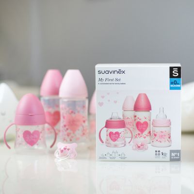 Coffret De Naissance My Essentials Coeur Rose 12
